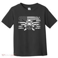 American Flag Fireman Firefighter Apparel Fireman Toddler T-Shirt thumb 0