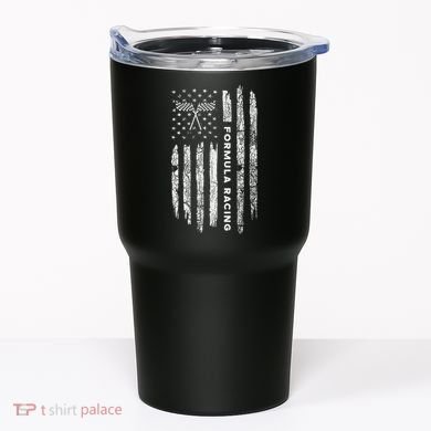 American Flag Formula Racing Vintage Formula Racing Tumbler