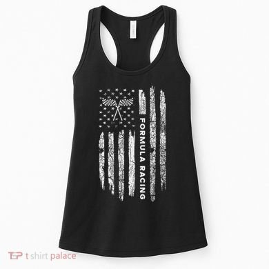 American Flag Formula Racing Vintage Formula Racing Women's Tank Top