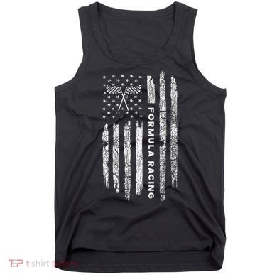 American Flag Formula Racing Vintage Formula Racing Tank Top
