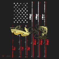 American Fishing Flag Women's Sweatshirt thumb 2