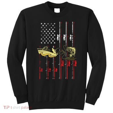American Fishing Flag Sweatshirt