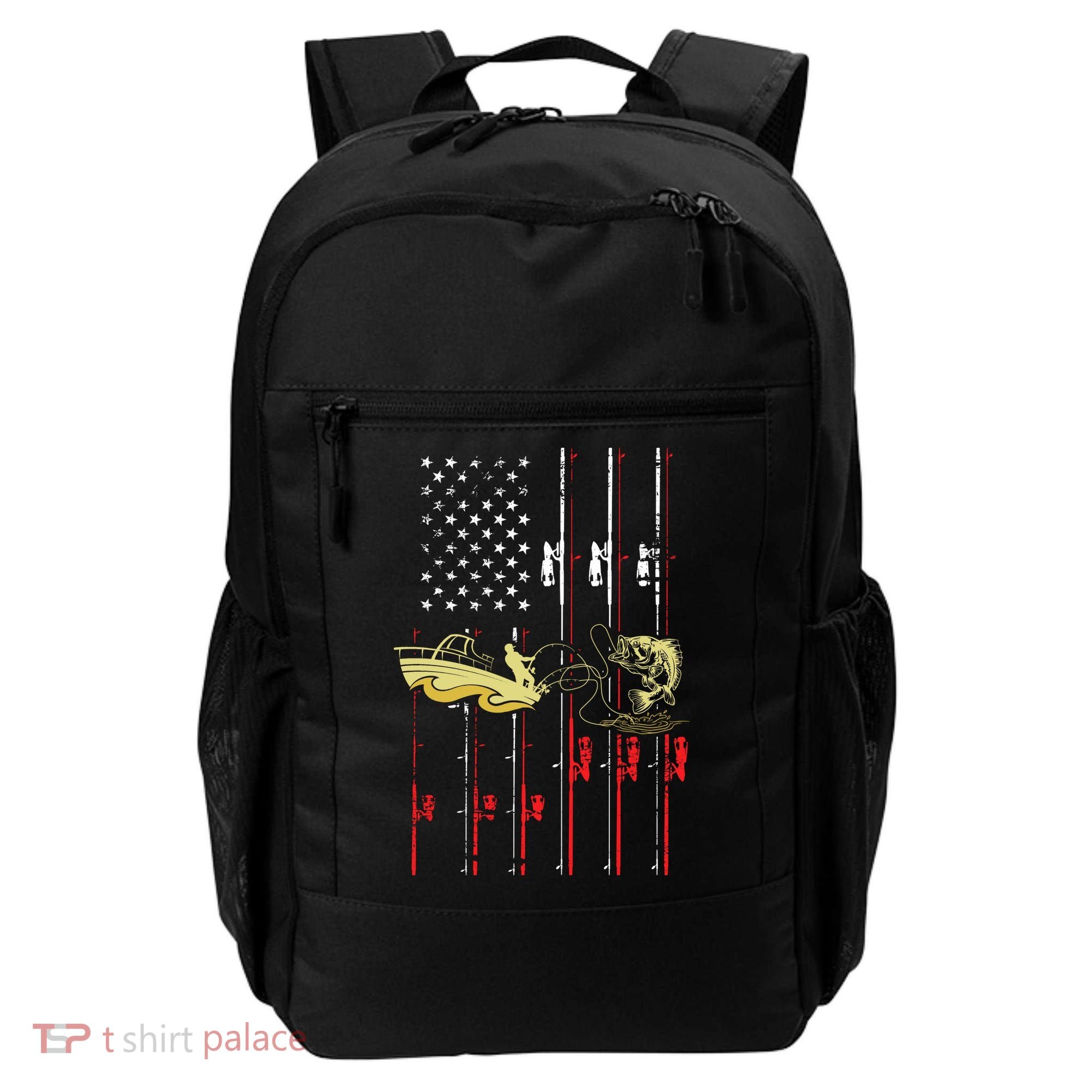 American Fishing Flag Backpack
