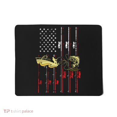 American Fishing Flag Mousepad