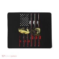 American Fishing Flag Mousepad thumb 0
