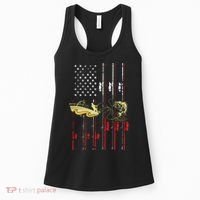 American Fishing Flag Women's Tank Top thumb 0