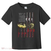 American Fishing Flag Toddler T-Shirt thumb 0