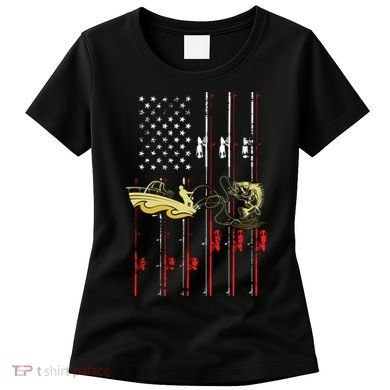 American Fishing Flag Women's T-Shirt
