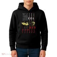 American Fishing Flag Kids Hoodie thumb 4