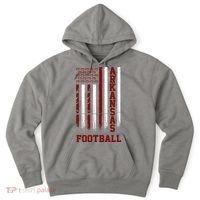 Arkansas Football Fan American Flag Hoodie thumb 0