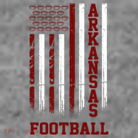 Arkansas Football Fan American Flag Sweatshirt thumb 3