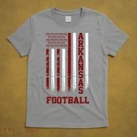 Arkansas Football Fan American Flag T-Shirt thumb 5