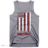 Arkansas Football Fan American Flag Tank Top thumb 0