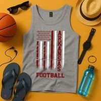 Arkansas Football Fan American Flag Tank Top thumb 4