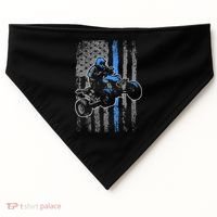 American Flag Four Wheeler Quad Men ATV Riding Gift USA-Made Doggie Bandana thumb 0