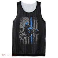 American Flag Four Wheeler Quad Men ATV Riding Gift Mesh Reversible Basketball Jersey Tank thumb 0