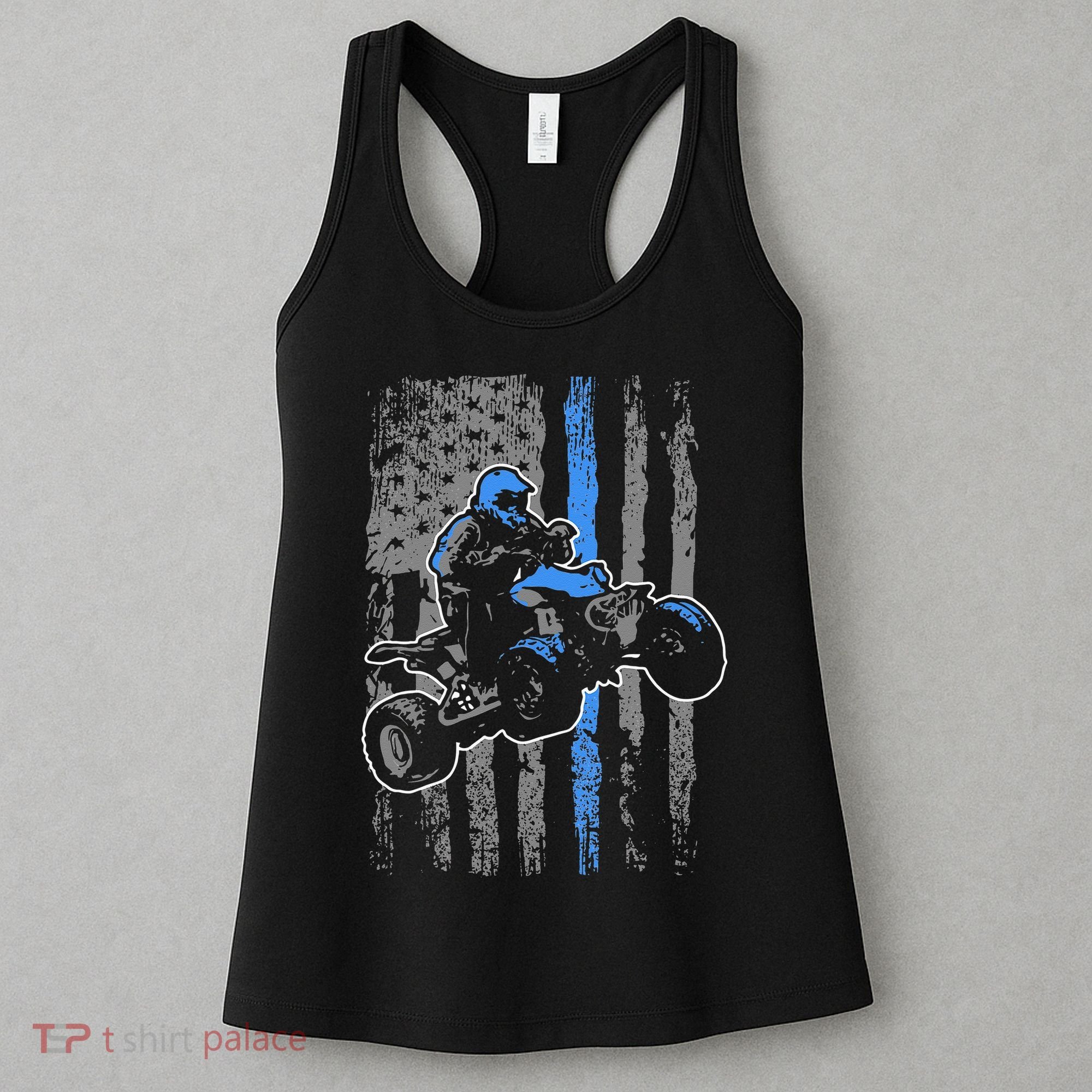 American Flag Four Wheeler Quad Men ATV Riding Gift Women's Tank Top