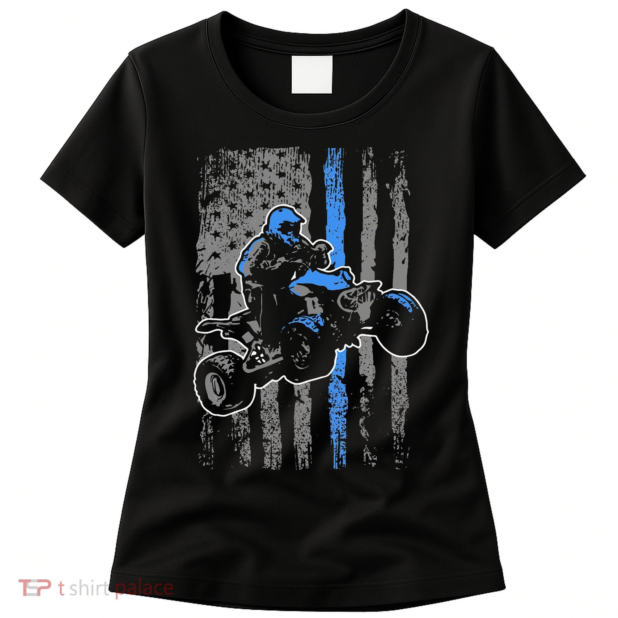 American Flag Four Wheeler Quad Men ATV Riding Gift Women's T-Shirt