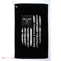 American Flag Formula Racing Golf Towel thumb 0