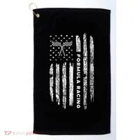 American Flag Formula Racing Golf Towel thumb 0