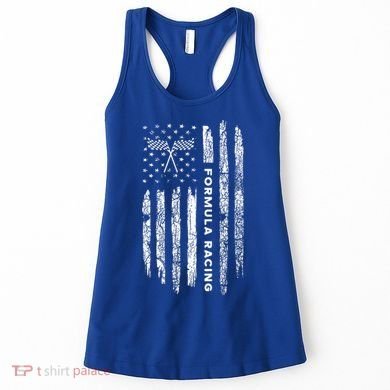 American Flag Formula Racing Women's Tank Top