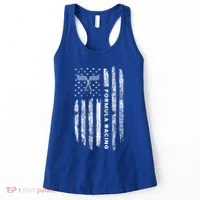American Flag Formula Racing Women's Tank Top thumb 0