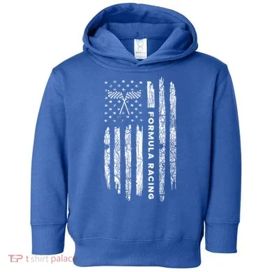 American Flag Formula Racing Toddler Hoodie