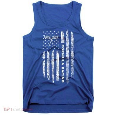 American Flag Formula Racing Tank Top