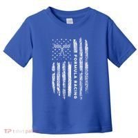 American Flag Formula Racing Toddler T-Shirt thumb 0
