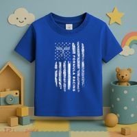 American Flag Formula Racing Toddler T-Shirt thumb 3