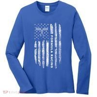 American Flag Formula Racing Women's Long Sleeve Shirt thumb 0