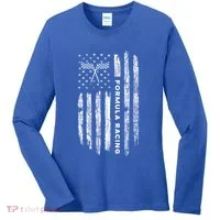 American Flag Formula Racing Women's Long Sleeve Shirt thumb 0
