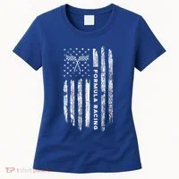 American Flag Formula Racing Women's T-Shirt thumb 0