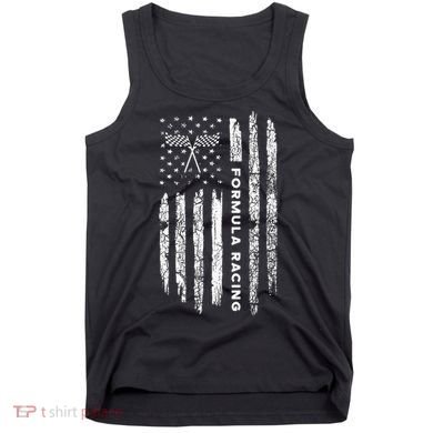 American Flag Formula Racing Vintage Formula Racing Tank Top