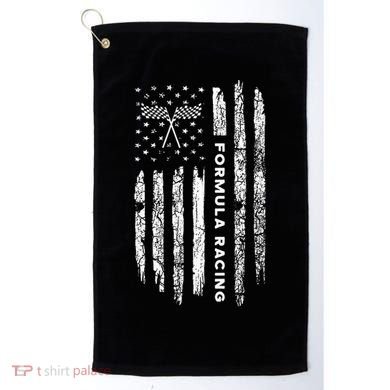 American Flag Formula Racing Vintage Formula Racing Golf Towel