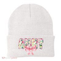 Aunt Floral Flower Family Matching  Beanie thumb 0