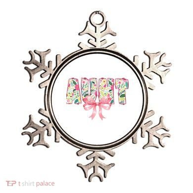 Aunt Floral Flower Family Matching  Ornament