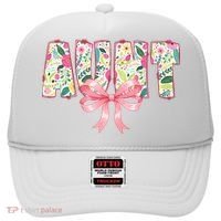Aunt Floral Flower Family Matching  Hat thumb 0