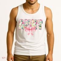 Aunt Floral Flower Family Matching  Tank Top thumb 3