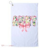 Aunt Floral Flower Family Matching  Golf Towel thumb 0