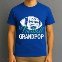 American Football Grandpop Happy FatherS Day Dad Grandpa Cool Gift T-Shirt thumb 3