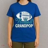 American Football Grandpop Happy FatherS Day Dad Grandpa Cool Gift T-Shirt thumb 4