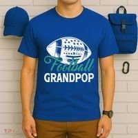 American Football Grandpop Happy FatherS Day Dad Grandpa Cool Gift T-Shirt thumb 6