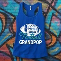 American Football Grandpop Happy FatherS Day Dad Grandpa Cool Gift Women's Tank Top thumb 3