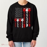 American Flag Giraffe 4th of July Cute USA Gift Women's Sweatshirt thumb 0