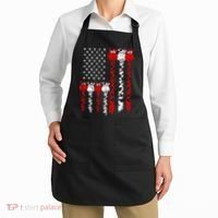 American Flag Giraffe 4th of July Cute USA Gift Apron thumb 2