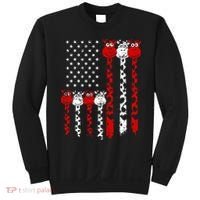 American Flag Giraffe 4th of July Cute USA Gift Sweatshirt thumb 0