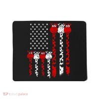 American Flag Giraffe 4th of July Cute USA Gift Mousepad thumb 0