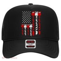 American Flag Giraffe 4th of July Cute USA Gift Hat thumb 0