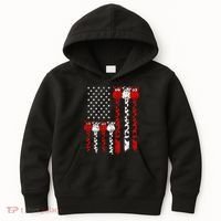American Flag Giraffe 4th of July Cute USA Gift Kids Hoodie thumb 0